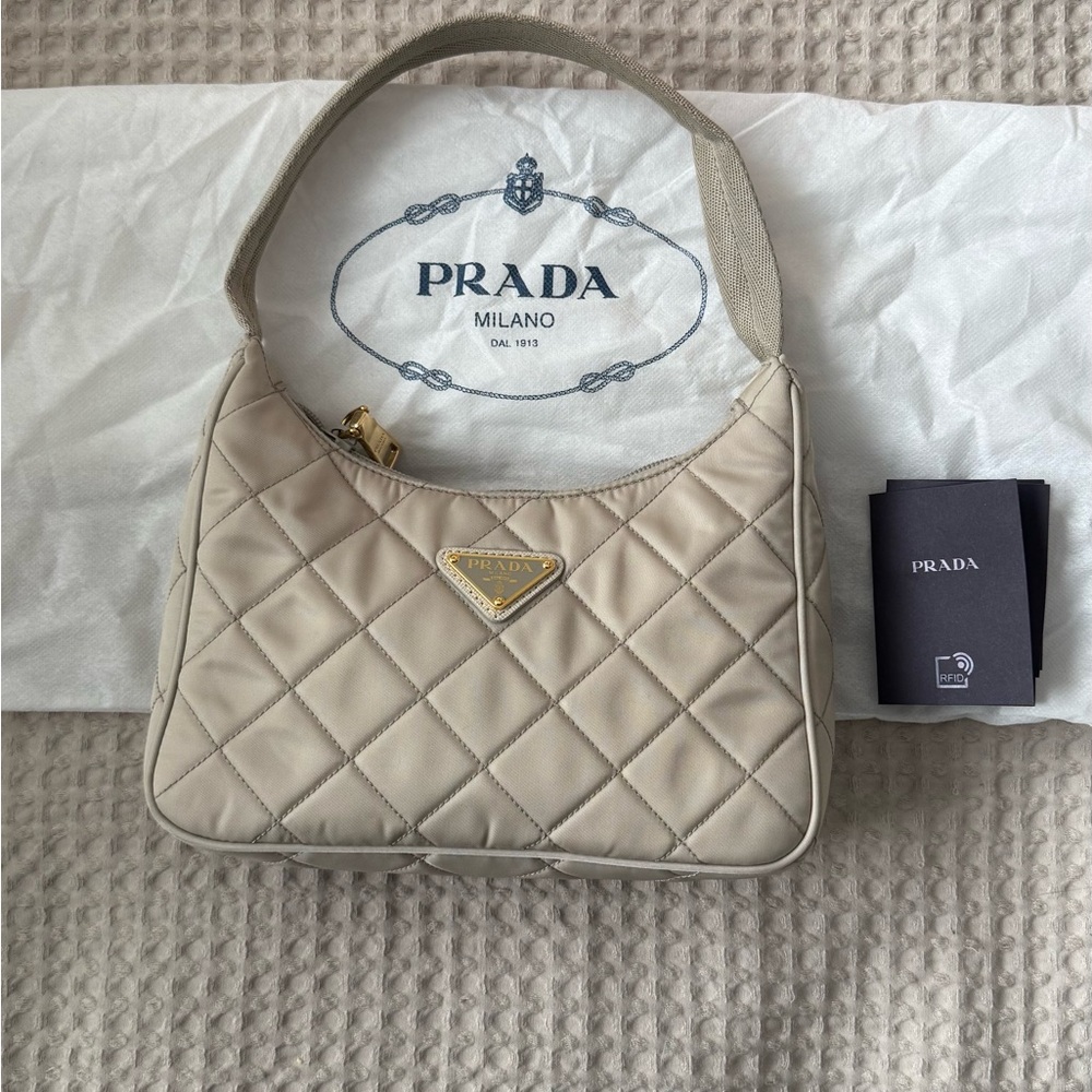 Prada Quilted Nylon Shoulder Bag